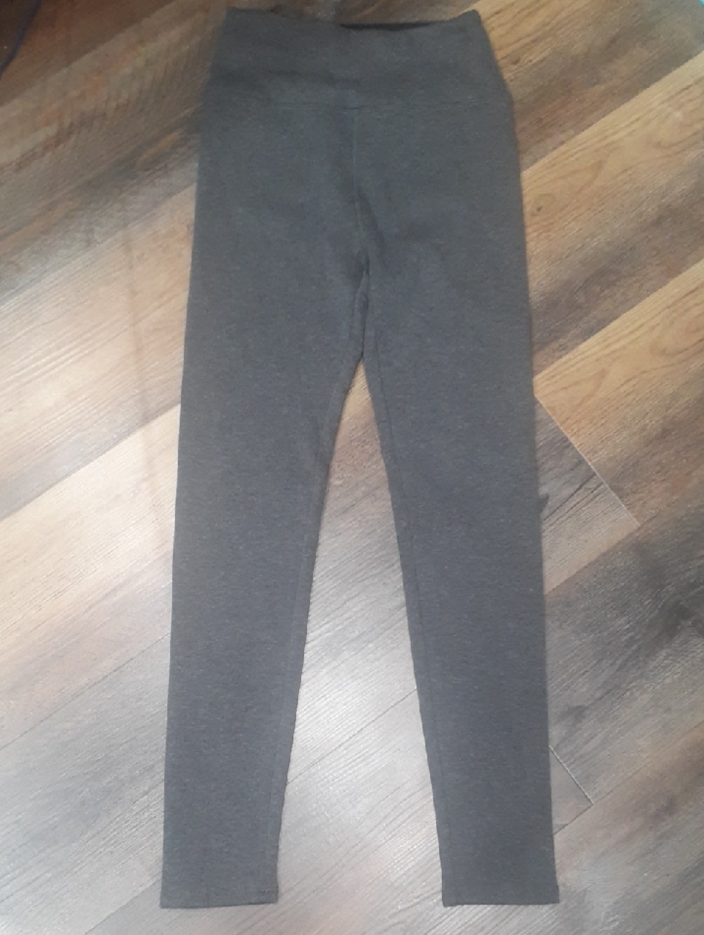 Tuff Athletics Kids Charcoal Gray Stretch Leggings